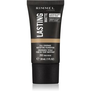 Rimmel Lasting Matte mattifying foundation shade 203 True Beige 30 ml