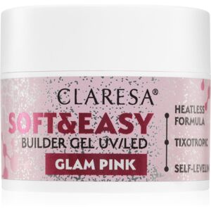 Claresa Soft&Easy Builder Gel gel base coat for nails shade Glam Pink 12 g Claresa Soft&Easy Builder Gel gel base coat for nails shade Glam Pink 12 g