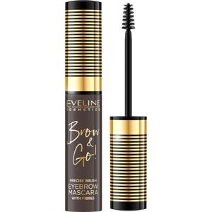 Eveline Cosmetics Brow & Go! brow mascara shade 02 Dark 6 ml Eveline Cosmetics Brow & Go! brow mascara shade 02 Dark 6 ml