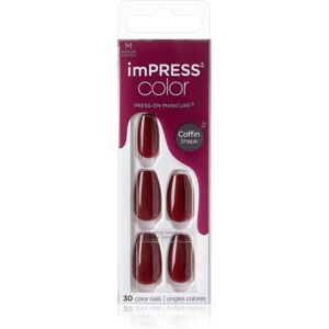 Kiss imPRESS Color Medium false nails self-adhesive Winery in NYC 30 pc Kiss imPRESS Color Medium false nails self-adhesive Winery in NYC 30 pc