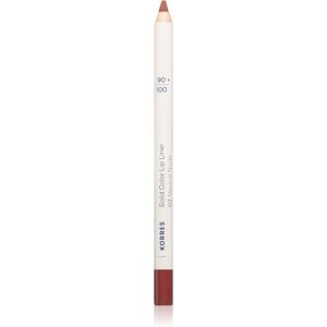 Korres Solid Color Lip Liner contour lip pencil shade 02 Neutral Nude 1.2 g Korres Solid Color Lip Liner contour lip pencil shade 02 Neutral Nude 1.2 g