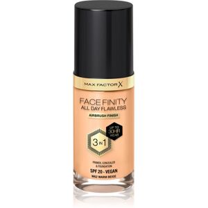 Max Factor Facefinity All Day Flawless long-lasting foundation SPF 20 shade 62 Warm Beige 30 ml Max Factor Facefinity All Day Flawless long-lasting foundation SPF 20 shade 62 Warm Beige 30 ml