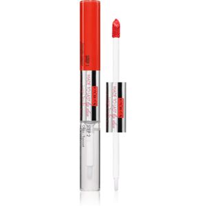 PUPA Milano Made to Last Lip Duo long-lasting liquid lipstick with shine shade 018 - Imperial Red 2x4 ml PUPA Milano Made to Last Lip Duo long-lasting liquid lipstick with shine shade 018 - Imperial Red 2x4 ml