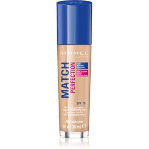 Rimmel Match Perfection liquid foundation SPF 20 shade 103 True Ivory 30 ml Rimmel Match Perfection liquid foundation SPF 20 shade 103 True Ivory 30 ml