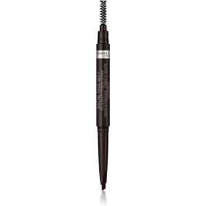 Rimmel Brow This Way eyebrow pencil with 2-in-1 brush shade 004 Soft Black 0,25 g Rimmel Brow This Way eyebrow pencil with 2-in-1 brush shade 004 Soft Black 0,25 g