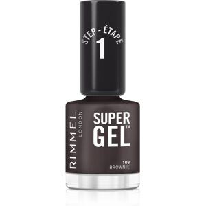 Rimmel Super Gel gel nail polish without UV/LED sealing shade 103 Brownie 12 ml Rimmel Super Gel gel nail polish without UV/LED sealing shade 103 Brownie 12 ml