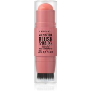 Rimmel Multi-Tasker Blush'N'brush blusher stick with a brush shade 100 Cotton Candy 8 g Rimmel Multi-Tasker Blush'N'brush blusher stick with a brush shade 100 Cotton Candy 8 g