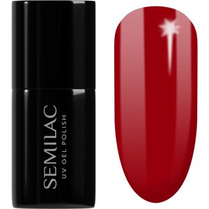 Semilac UV Hybrid Winter Collection gel nail polish for UV/LED hardening shade 608 Soft Red 7 ml Semilac UV Hybrid Winter Collection gel nail polish for UV/LED hardening shade 608 Soft Red 7 ml