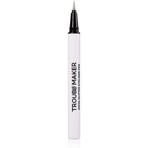 Trouble Maker Nova Glitter Liquid Eyeliner Pen shimmer eyeliner shade Circuit Breaker Silver 0.5 ml Trouble Maker Nova Glitter Liquid Eyeliner Pen shimmer eyeliner shade Circuit Breaker Silver 0.5 ml