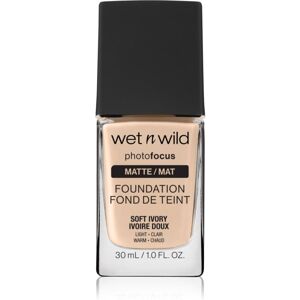 Wet n Wild PhotoFocus mattifying liquid foundation shade Soft Ivory 30 ml Wet n Wild PhotoFocus mattifying liquid foundation shade Soft Ivory 30 ml