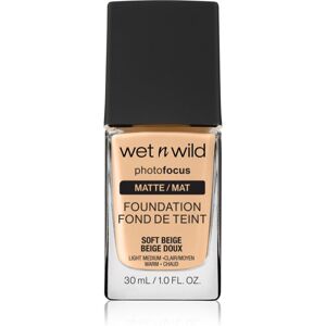 Wet n Wild PhotoFocus mattifying liquid foundation shade Soft Beige 30 ml Wet n Wild PhotoFocus mattifying liquid foundation shade Soft Beige 30 ml