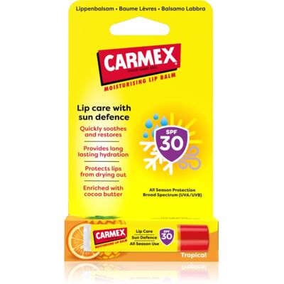 Carmex Tropical Sun Defense protective lip balm SPF 30 4,25 g Carmex Tropical Sun Defense protective lip balm SPF 30 4,25 g