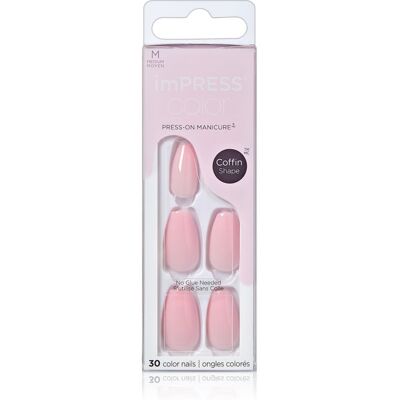 Kiss imPRESS Color Medium false nails Pink Dream 30 pc Kiss imPRESS Color Medium false nails Pink Dream 30 pc