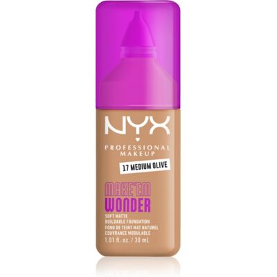 NYX Professional Makeup Make ‘Em Wonder light mattifying foundation shade 17 Medium olive 30 ml NYX Professional Makeup Make ‘Em Wonder light mattifying foundation shade 17 Medium olive 30 ml