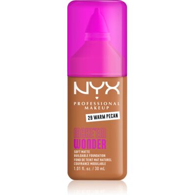 NYX Professional Makeup Make ‘Em Wonder light mattifying foundation shade 29 Warm Pecan 30 ml NYX Professional Makeup Make ‘Em Wonder light mattifying foundation shade 29 Warm Pecan 30 ml