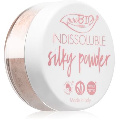 puroBIO Cosmetics Indissouble mattifying loose powder shade 02 Peachy Pink 8 g puroBIO Cosmetics Indissouble mattifying loose powder shade 02 Peachy Pink 8 g