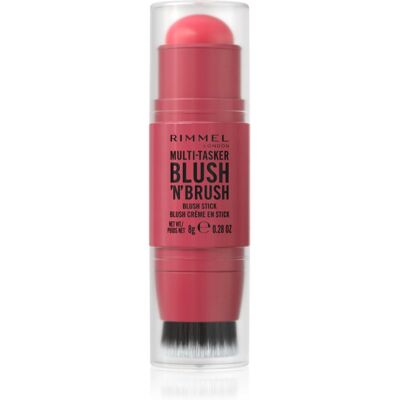 Rimmel Multi-Tasker Blush'N'brush blusher stick with a brush shade 150 Cherry On Point 8 g Rimmel Multi-Tasker Blush'N'brush blusher stick with a brush shade 150 Cherry On Point 8 g