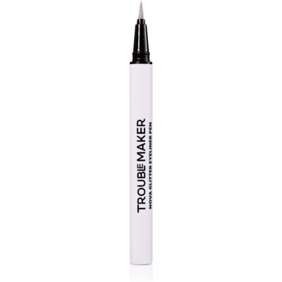 Trouble Maker Nova Glitter Liquid Eyeliner Pen shimmer eyeliner shade Circuit Breaker Silver 0.5 ml Trouble Maker Nova Glitter Liquid Eyeliner Pen shimmer eyeliner shade Circuit Breaker Silver 0.5 ml