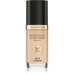 Max Factor Facefinity All Day Flawless long-lasting foundation SPF 20 shade 44 Warm Ivory 30 ml