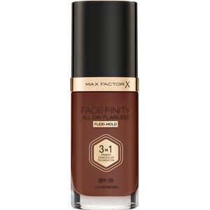 Max Factor Facefinity All Day Flawless long-lasting foundation SPF 20 shade 110 Espresso 30 ml