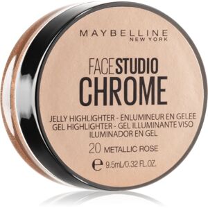 Maybelline Face Studio Chrome Jelly Highlighter gel highlighter shade 20 Metallic Rose 9.5 ml