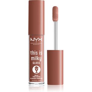 NYX Professional Makeup This is Milky Gloss Milkshakes hydrating lip gloss with fragrance shade 20 Milk The Coco 4 ml