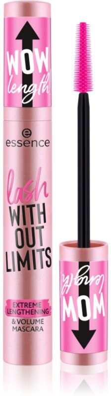 essence lash WITHOUT LIMITS volumising and lengthening mascara shade Black 13 ml