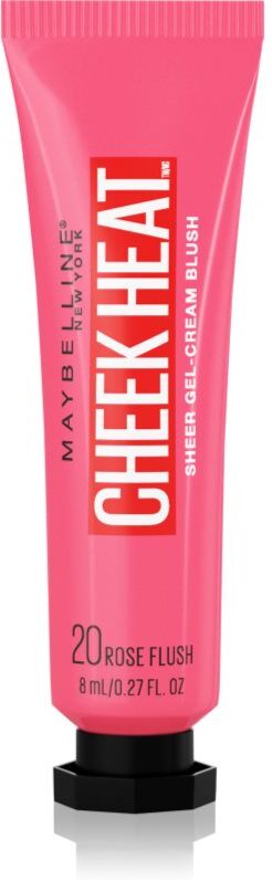 MAYBELLINE NEW YORK Face Studio Cheek Heat cream blush shade 20 Rose Flash 10 ml
