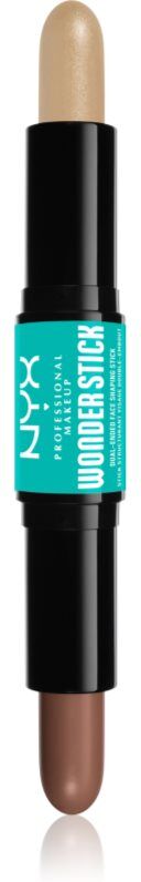 NYX Professional Makeup Wonder Stick Dual Face Lift dual-ended contouring stick shade 02 Universal Light 2x4 g