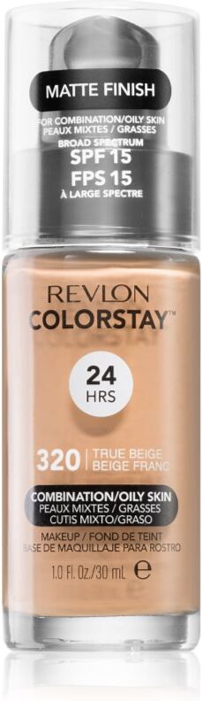 Revlon Cosmetics ColorStay™ long-lasting mattifying foundation for oily and combination skin shade 320 True Beige 30 ml