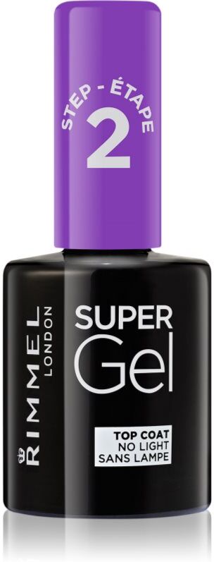Rimmel Super Gel Step 2 Glitter top coat for luminous shine 12 ml