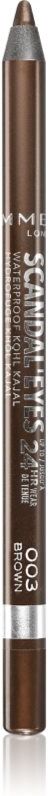 Rimmel Scandal'Eyes Khôl Kajal waterproof eyeliner pencil shade 003 Brown 1.3 g