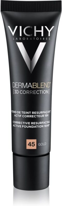 Vichy Dermablend 3D Correction corrective smoothing foundation SPF 25 shade 45 Gold 30 ml