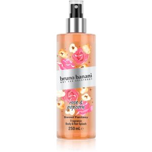 Bruno Banani Sweet Fantasy Rose & Popcorn scented body spray for body and hair W 250 ml