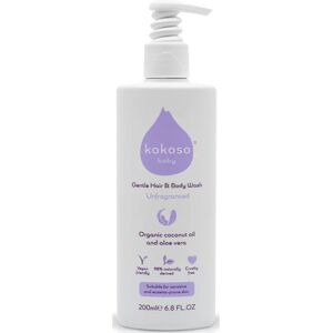 Kokoso Baby Kids cleansing gel for body and hair fragrance-free for children 200 ml