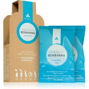 BEN&ANNA Natural Shower Gel shower flakes Blue Basil 2x20 g