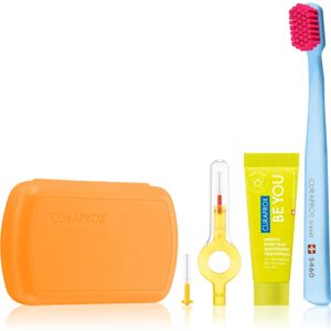 Curaprox Travel Set travel set Orange(for teeth, tongue and gums)