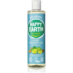 Happy Earth 100% Natural Shower Gel Cedar Lime shower gel 300 ml