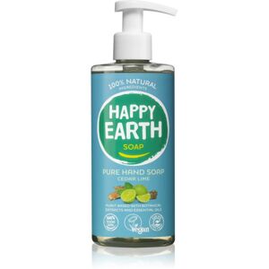Happy Earth 100% Natural Hand Soap Cedar Lime liquid hand soap 300 ml