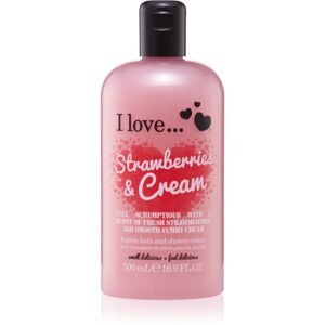 I love... Strawberries & Cream shower and bath cream 500 ml