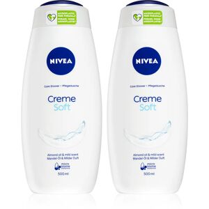 Nivea Creme Soft nourishing shower gel 2 x 500 ml (economy pack)