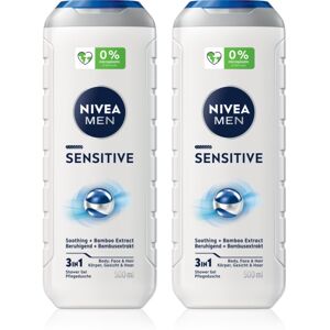 NIVEA MEN Sensitive body and hair shower gel economy pack NIVEA MEN Sensitive body and hair shower gel economy pack