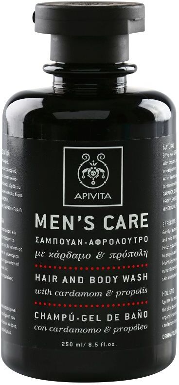 Apivita Men's Care Hair and Body Wash with Cardamon & Propolis Hair and Body Wash 250 ml