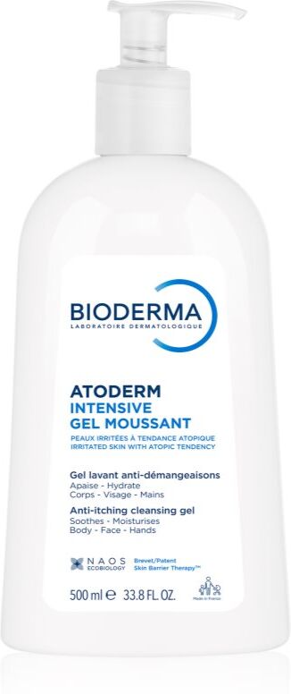 Bioderma Atoderm Intensive Gel Moussant nourishing foaming gel for very dry sensitive and atopic skin 500 ml