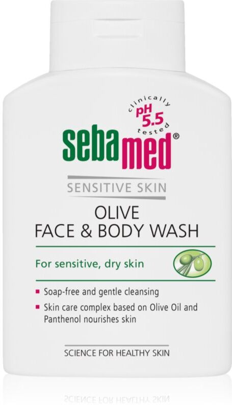 Sebamed Wash gentle cleansing lotion for face and body with olive oil 200 ml