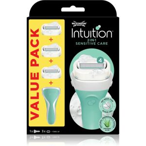 Wilkinson Sword Intuition 2 in 1 Sensitive Care razor + replacement head 3 pc