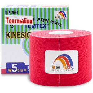 Temtex Tape Classic elastic tape for muscles and joints colour Red 1 pc