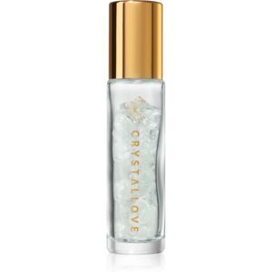 Crystallove Clear Quartz Oil Bottle roll-on with crystals refillable 10 ml