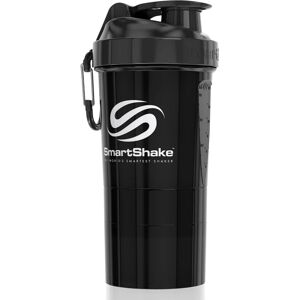 Smartshake Original2GO sports shaker + container colour Gun Smoke Black 600 ml