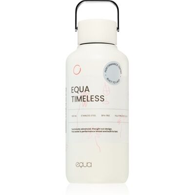 Equa Timeless Stainless Steel Water Bottle - Small - C'est La Vie - 600ml Equa Timeless Stainless Steel Water Bottle - Small - C'est La Vie - 600ml